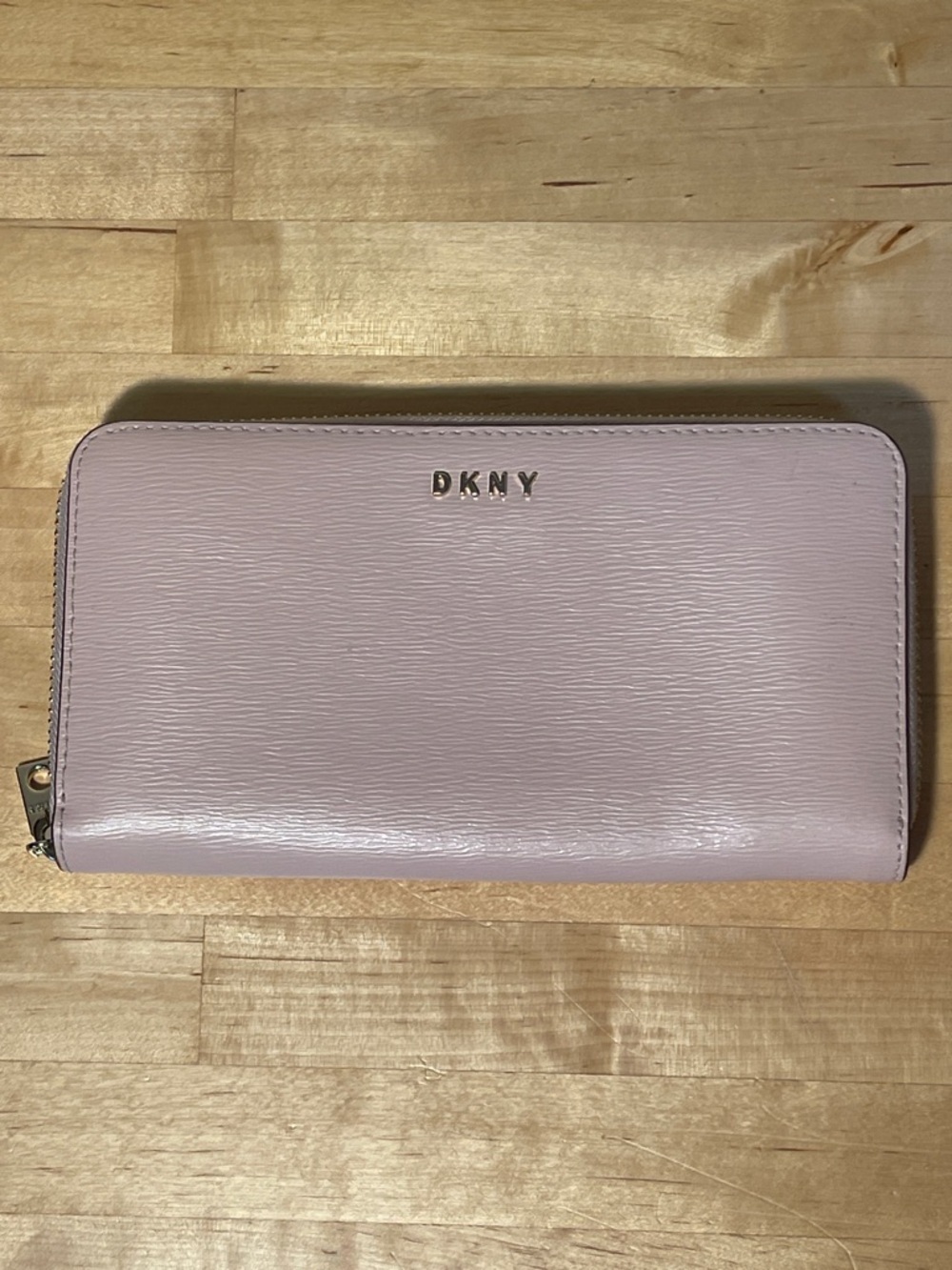 DKNY Pink Leather Zip Around Wallet Designer Wallet Purse